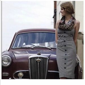 Floreat Plaid Pencil Dress